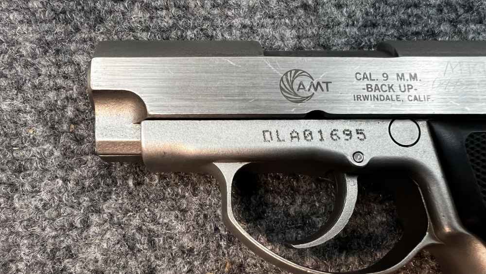 AMT Backup 9mm Stainless Compact Pistol 1 Magazine Arcadia Machine & Tool-img-11