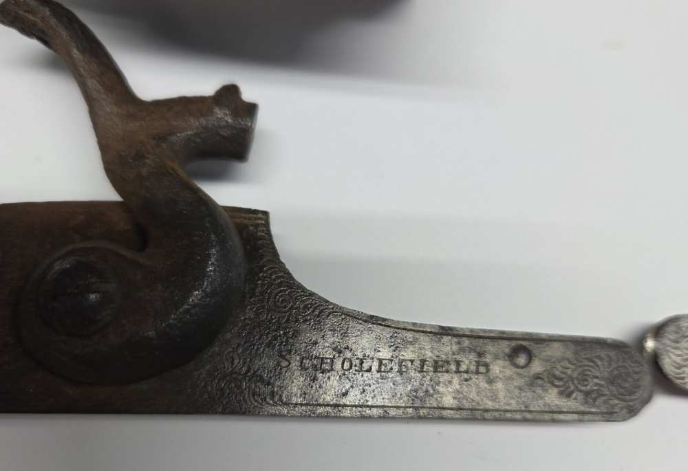 Scholefield shotgun receiver and locks - PRE 1898-img-0