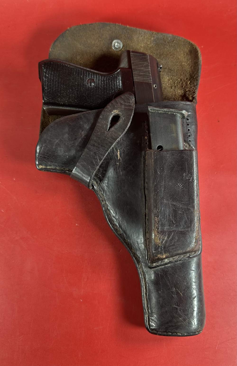 German WWII JP Sauer & Sohn, Suhl Model 38H 7.65 .32 ACP Holster-img-13