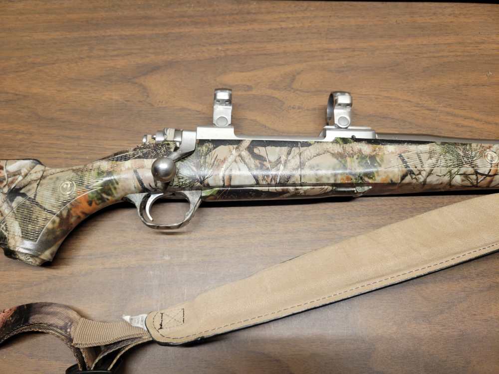 Ruger M77 Mark II, .300 Win Mag, Stainless, Camo, w/ Rings and sling-img-7