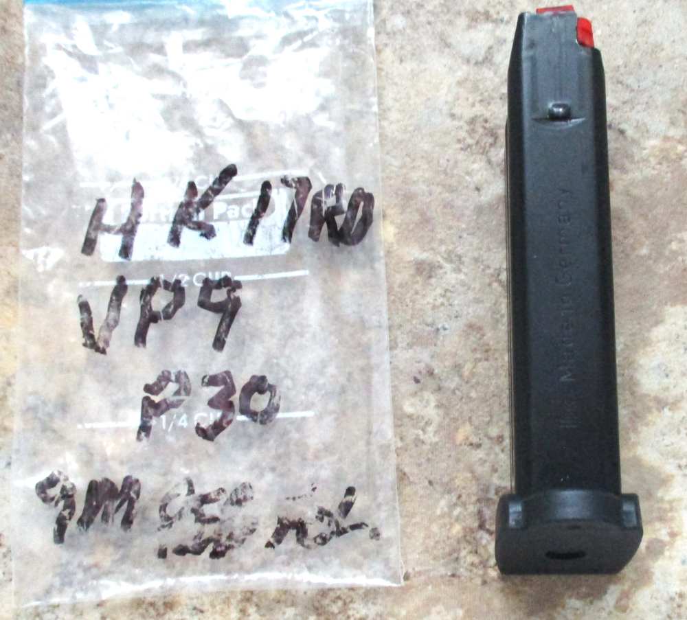 HK VP 9 / VP 30 "Factory OEM 9mm 17 Round Steel Magazine-img-2