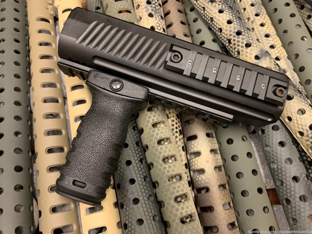 Remington TAC-14 Milled Aluminum Forend + MFT Short Vertical STUB Grip -img-0
