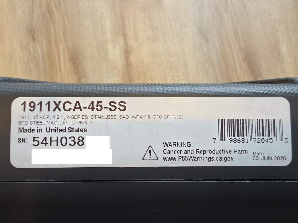 Sig Sauer 1911 X-Carry 4.2" .45 ACP Optics Ready 2x8rd NS NIB Free Shipping-img-5