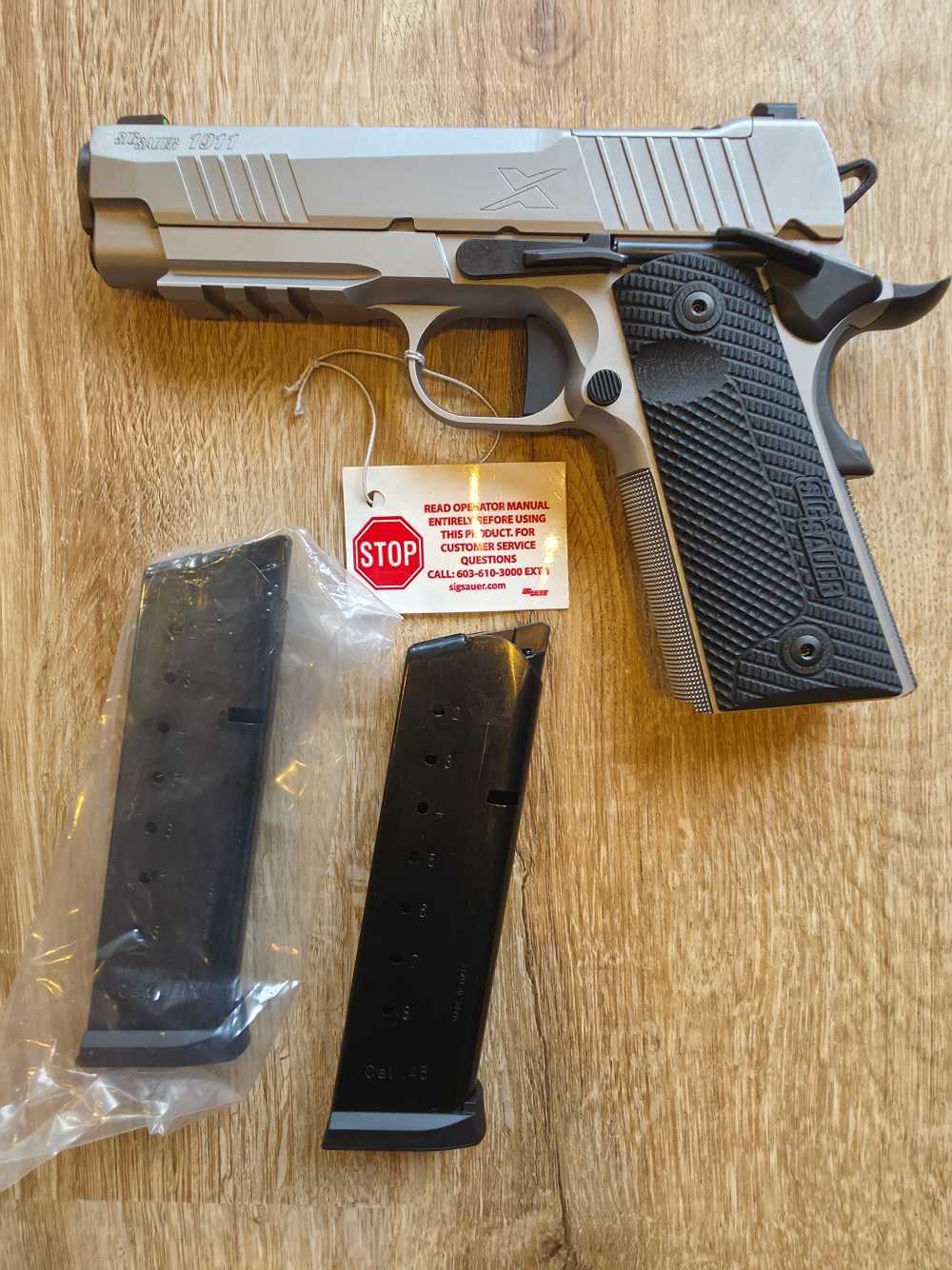 Sig Sauer 1911 X-Carry 4.2" .45 ACP Optics Ready 2x8rd NS NIB Free Shipping-img-4