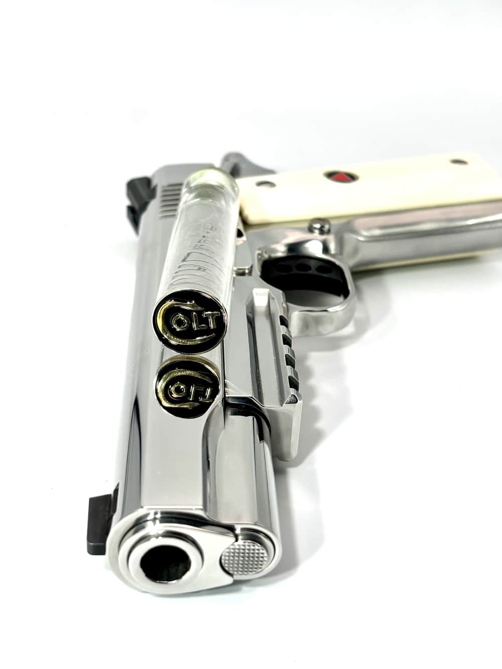 Custom Colt 1911 Delta Elite 10mm 5" *ULTIMATE MIRROR POLISHED STAINLESS*-img-4