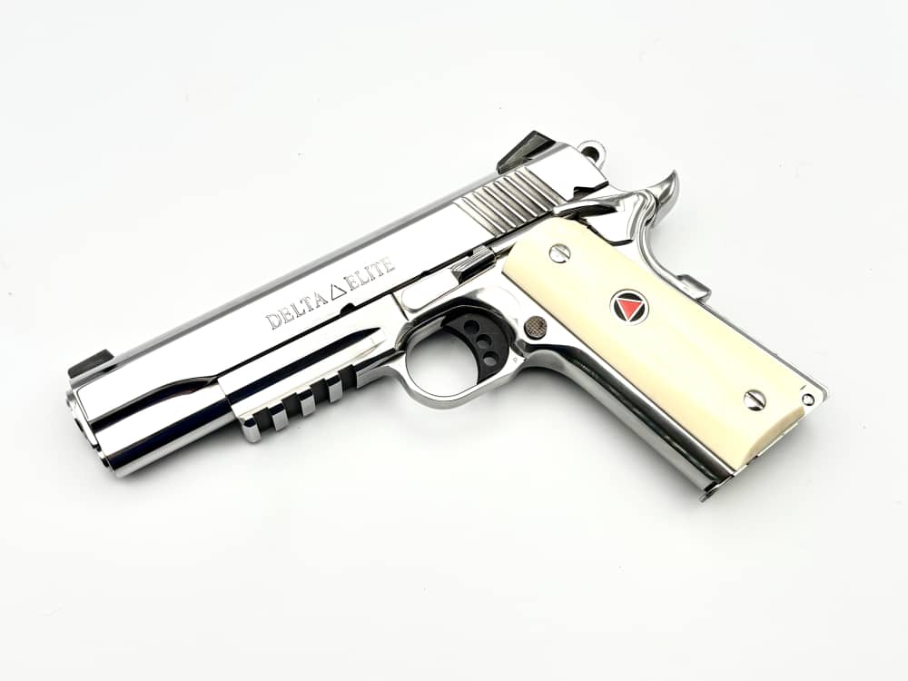 Custom Colt 1911 Delta Elite 10mm 5" *ULTIMATE MIRROR POLISHED STAINLESS*-img-8
