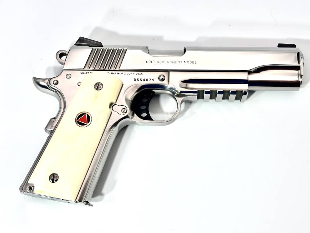 Custom Colt 1911 Delta Elite 10mm 5" *ULTIMATE MIRROR POLISHED STAINLESS*-img-3