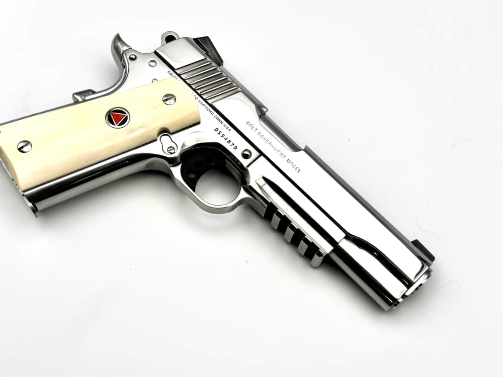 Custom Colt 1911 Delta Elite 10mm 5" *ULTIMATE MIRROR POLISHED STAINLESS*-img-7