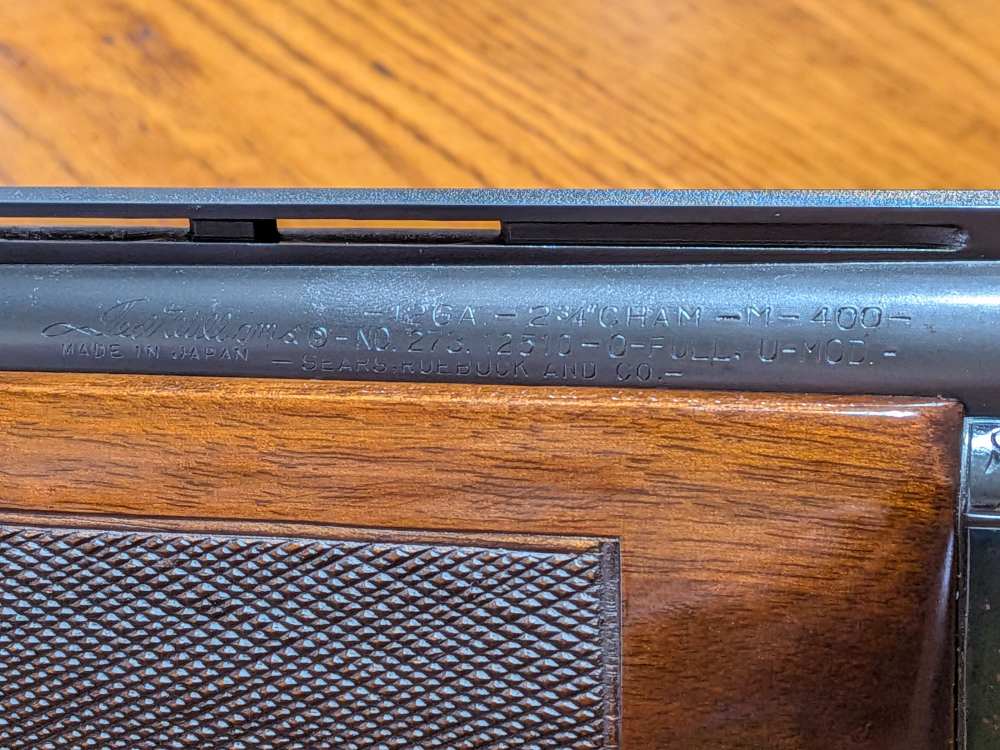 Ted Williams Sears M 400 Winchester 101 12 Ga Japan MFG Very Nice 1970s-img-32