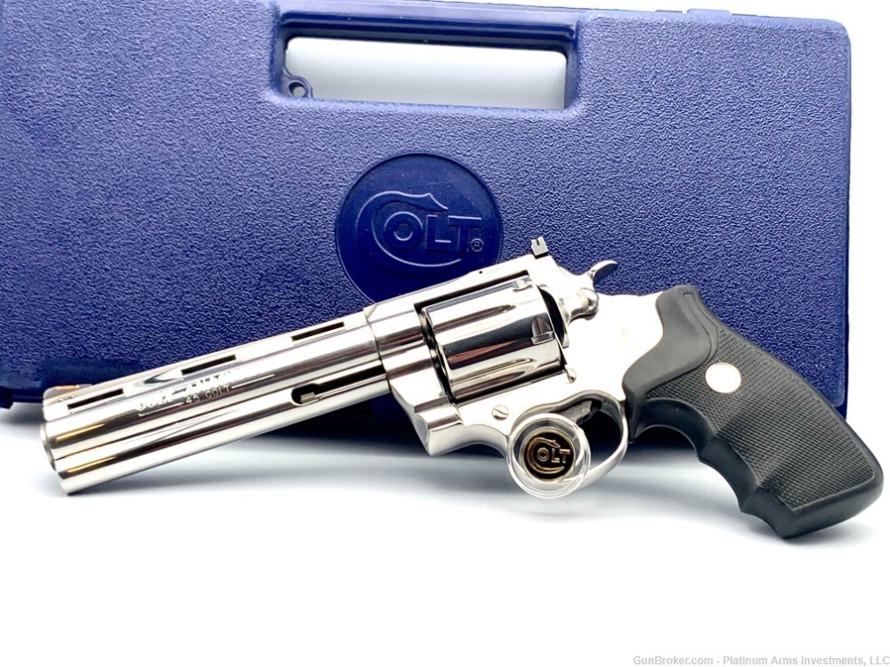 Ultra-Rare Colt Custom Shop Anaconda 45 LC Bright Polished Mirror Finish -img-0