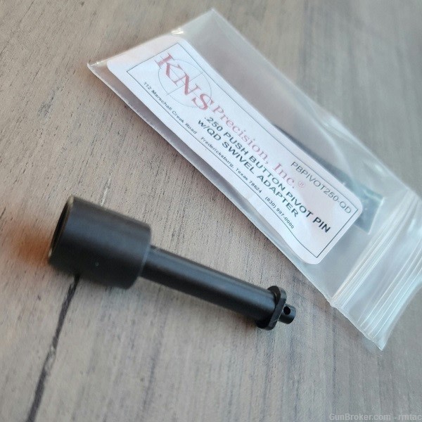 KNS Precision - .250 Push Button Pivot Pin w/ QD Swivel Adapter - NEW-img-1