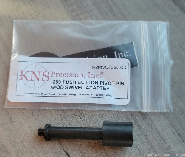 KNS Precision - .250 Push Button Pivot Pin w/ QD Swivel Adapter - NEW-img-0