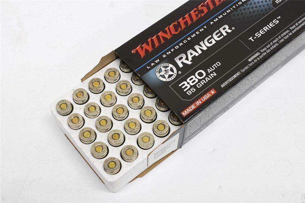 150rds Winchester Ranger™ LE Talon RA380T .380 ACP Auto 95 grn JHP T Series-img-1