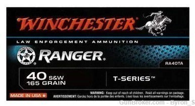200rds Winchester Ranger™ Talon RA40TA .40 S&W T-series + Fast Ship-img-1