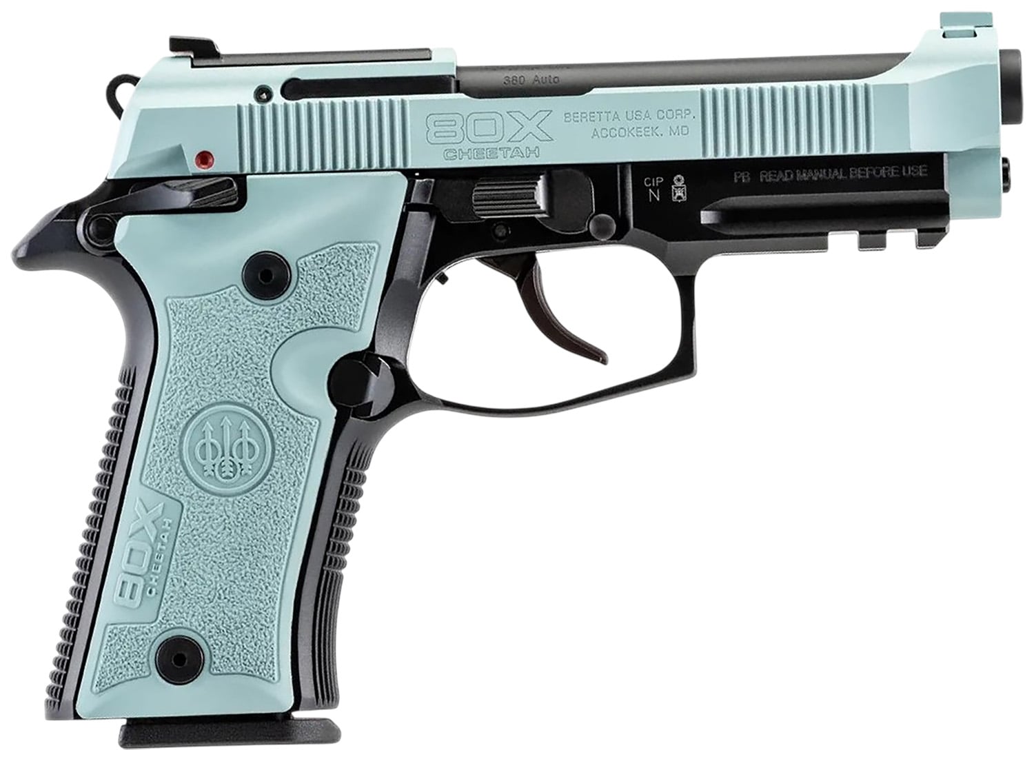 Beretta 80X Cheetah Tactical 380 ACP Pistol Micro Compact 4.40 Blue with Bl-img-0