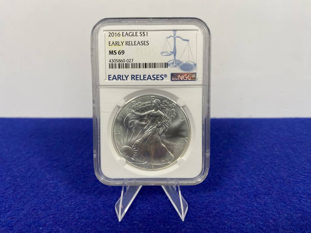2016 American Silver Eagle NGC MS69 .999 Pure Silver *1 Troy Ounce*-img-6