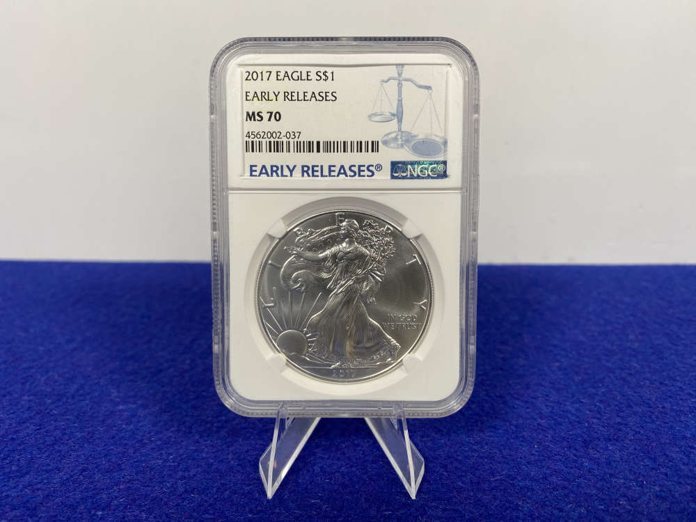 2017 American Silver Eagle PCGS MS70 Early Release Edition *1 Troy Ounce*-img-6