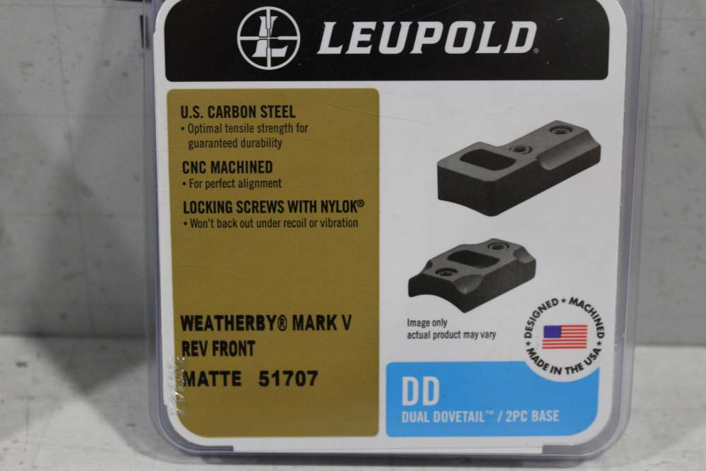 Leupold Dual Dovetail Ring / Base Set Weatherby Mark V 51707 49957-img-6