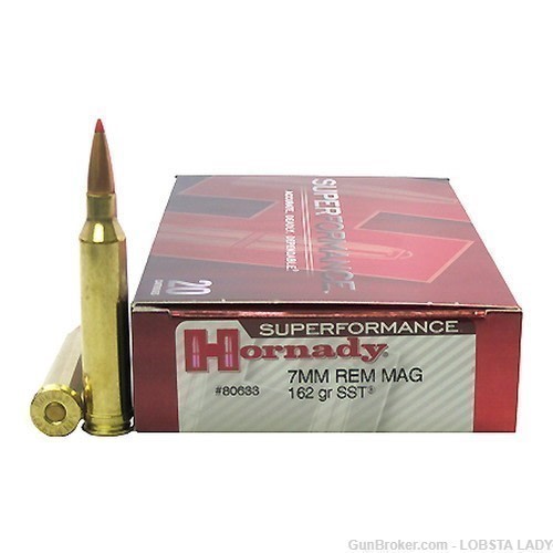 Hornady Superformance™ SST 7mm Rem Mag 162 grain 20 ROUNDS #80633-img-1