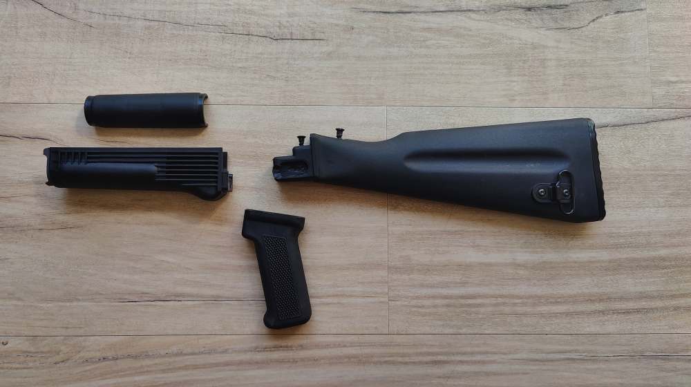 USA Made AK-74 Stock Set Black-img-0