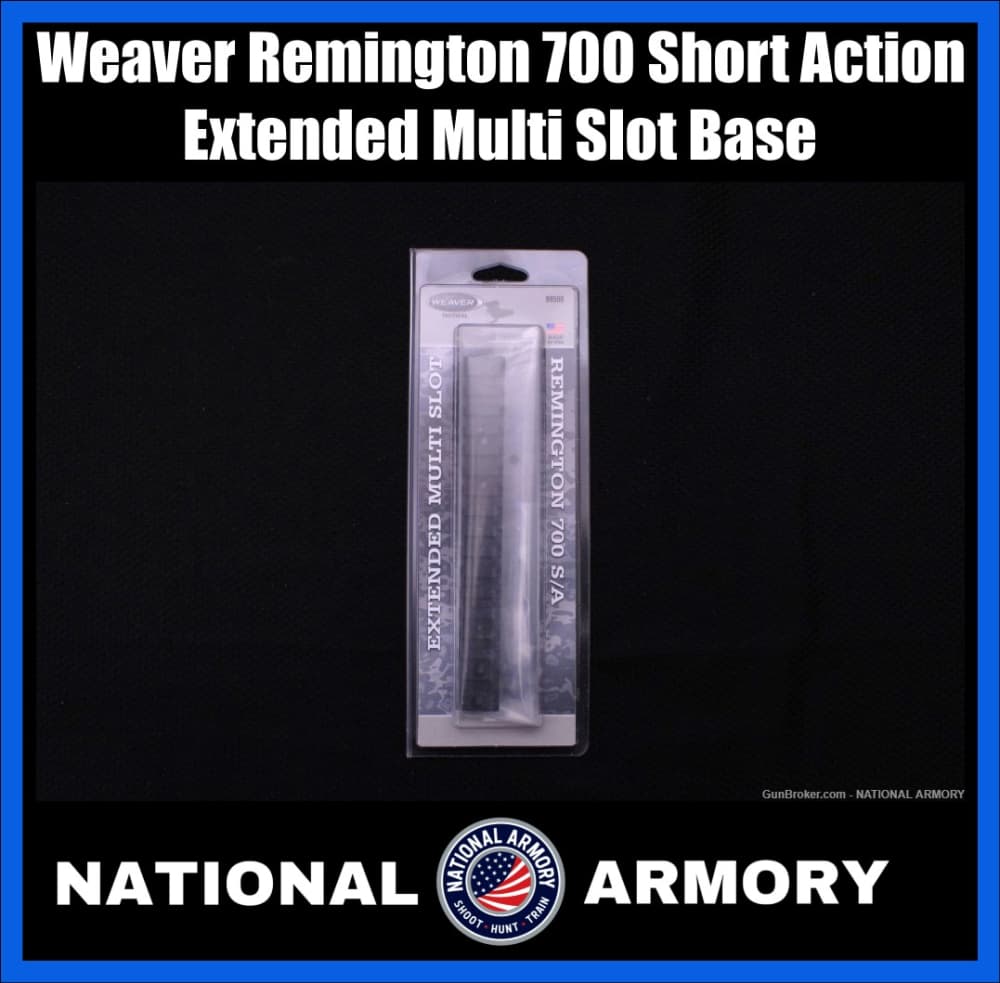 Weaver Remington 700 Short Action Extended Multi Slot Base 99500-img-0