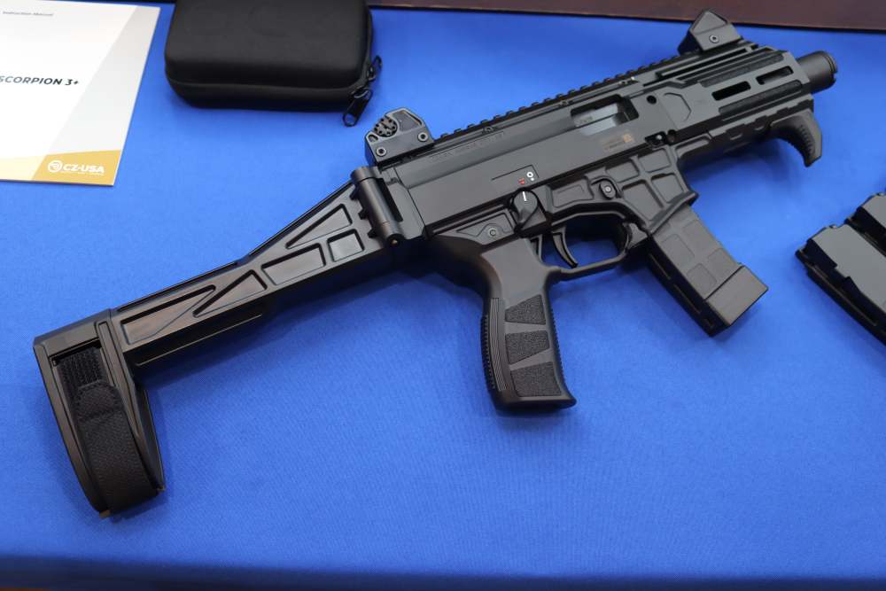 CZ Model SCORPION 3+ MICRO Pistol 9MM 5-MAGS Folding Arm Brace 20RD Semi SA-img-1