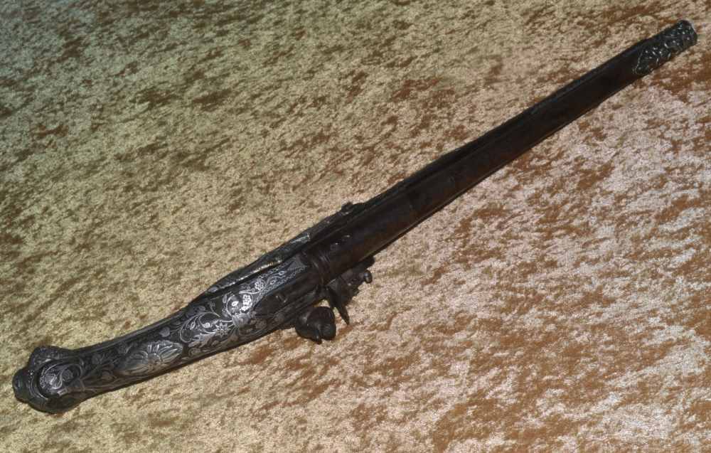 Ottoman Silver-Encrusted Flintlock pistol, ca. 1800-img-8