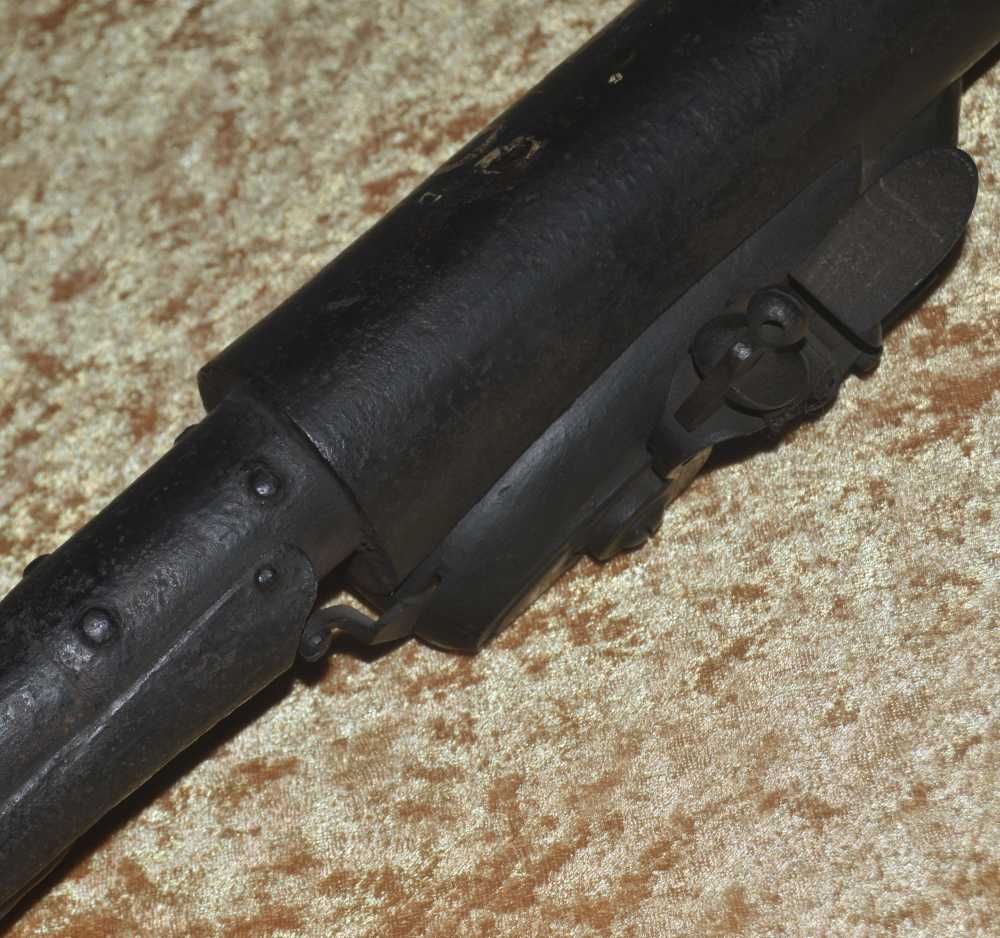Rare British Flintlock Congreve Rocket Launcher, Early 19th C-img-2