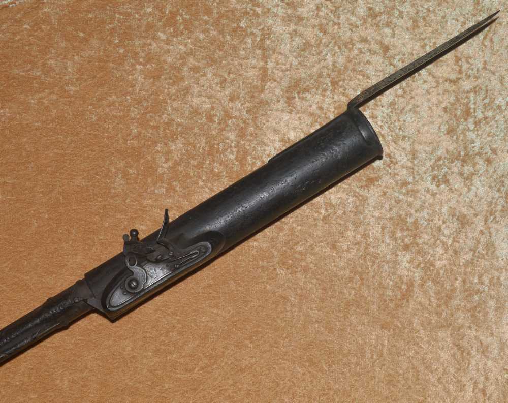 Rare British Flintlock Congreve Rocket Launcher, Early 19th C-img-0