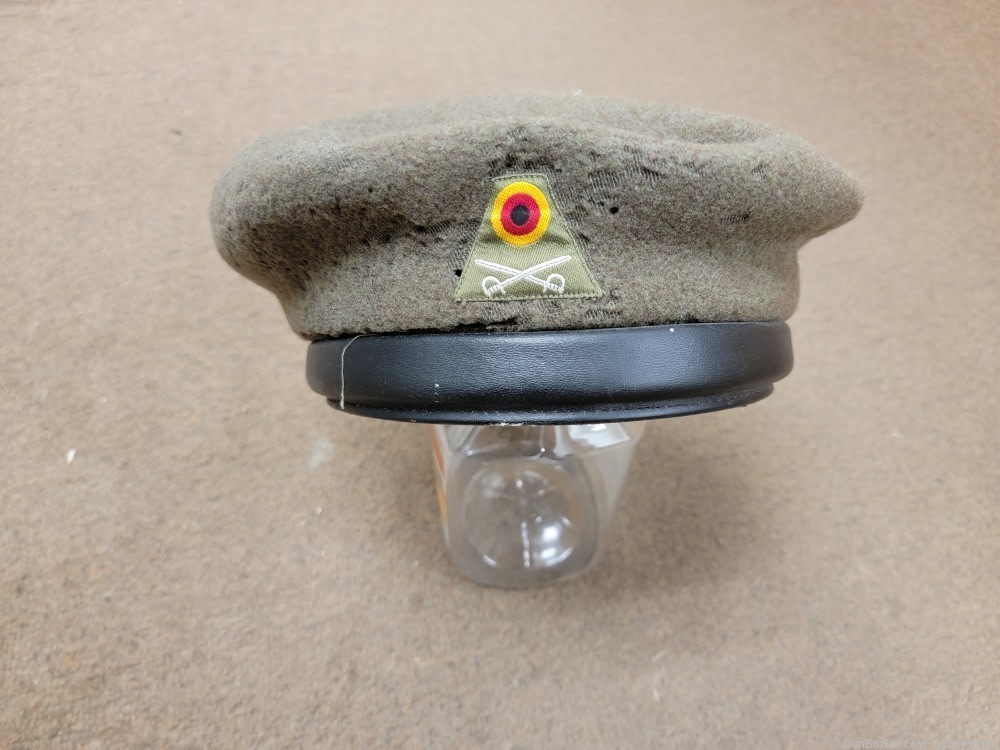 Cold War West German Calvary/Tank Helmet Rubber Lined-img-0