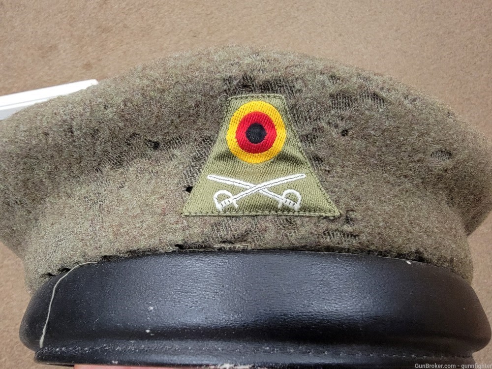 Cold War West German Calvary/Tank Helmet Rubber Lined-img-1