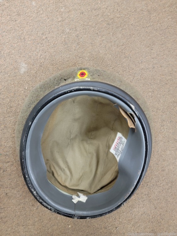 Cold War West German Calvary/Tank Helmet Rubber Lined-img-2