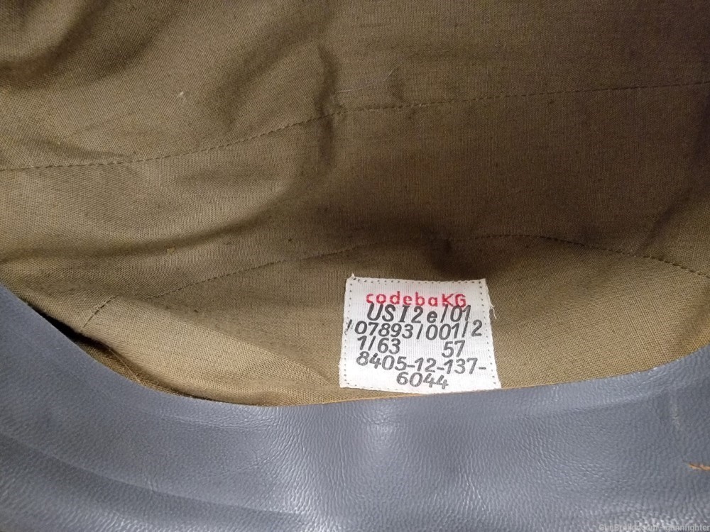 Cold War West German Calvary/Tank Helmet Rubber Lined-img-4