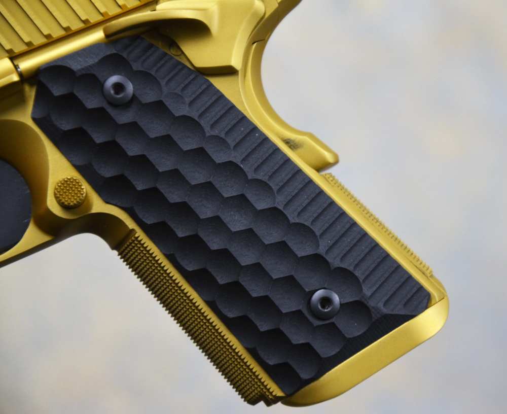 Nighthawk Custom NHC War Hawk Officer 9mm Gold TiN 3.8" 1911 Warhawk-img-5