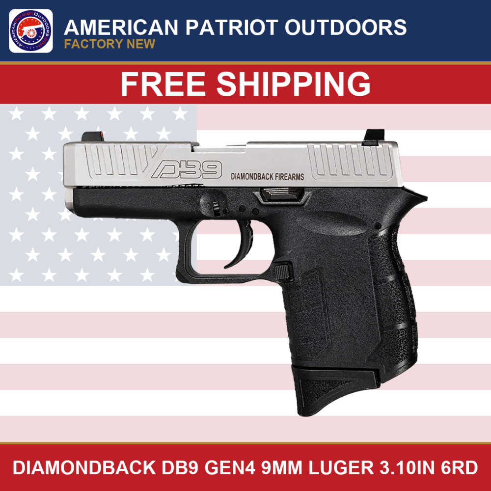 Diamondback DB0200P021 db9 gen4 Micro-Compact 9mm Luger 3.1in 6rd-img-0