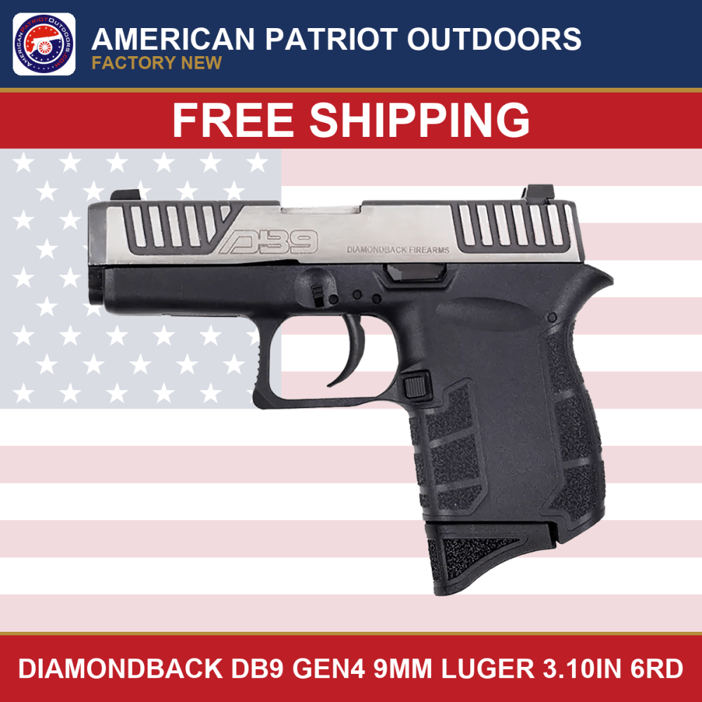 Diamondback DB0200P031 db9 gen4 Micro-Compact 9mm Luger 3.1in 6rd-img-0