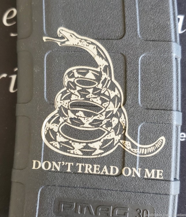 Don't Tread On Me Laser Engraved PMAG no cc fees AR15 magazine-img-0