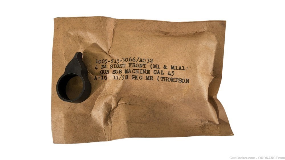 USGI WWII Thompson Front Sight Assembly M1 M1A1 19 manufactured by savage -img-0