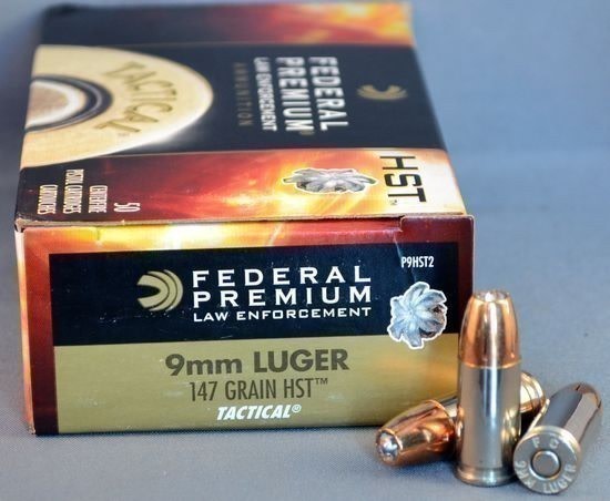 200rds Federal Premium LE Tactical HST™ 9mm 147gr JHP P9HST2 self defense-img-1