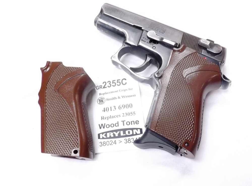 Wood tone Krylon Grip for S&W 6904 6906 6946 4013TSW Smith & Wesson 6900-img-1
