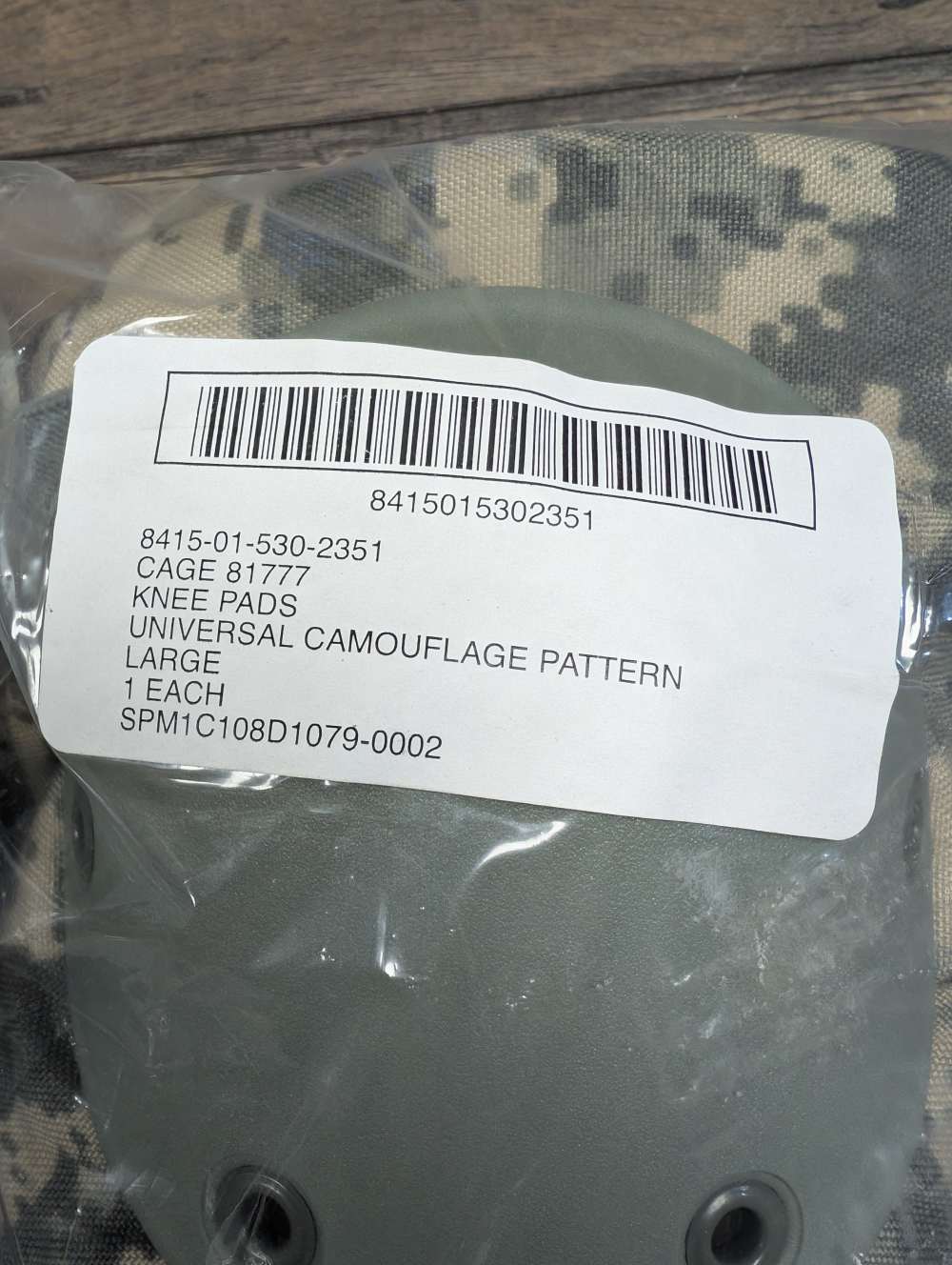 USGI Knee / Elbow Pads Large Molle II Grenade Pouch ACU -img-2