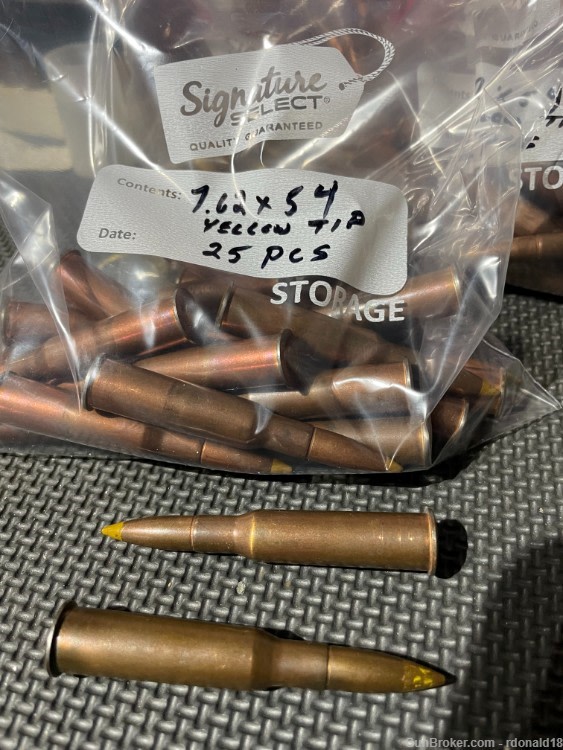 Russian 7.62x54 Yellow Tip-img-0