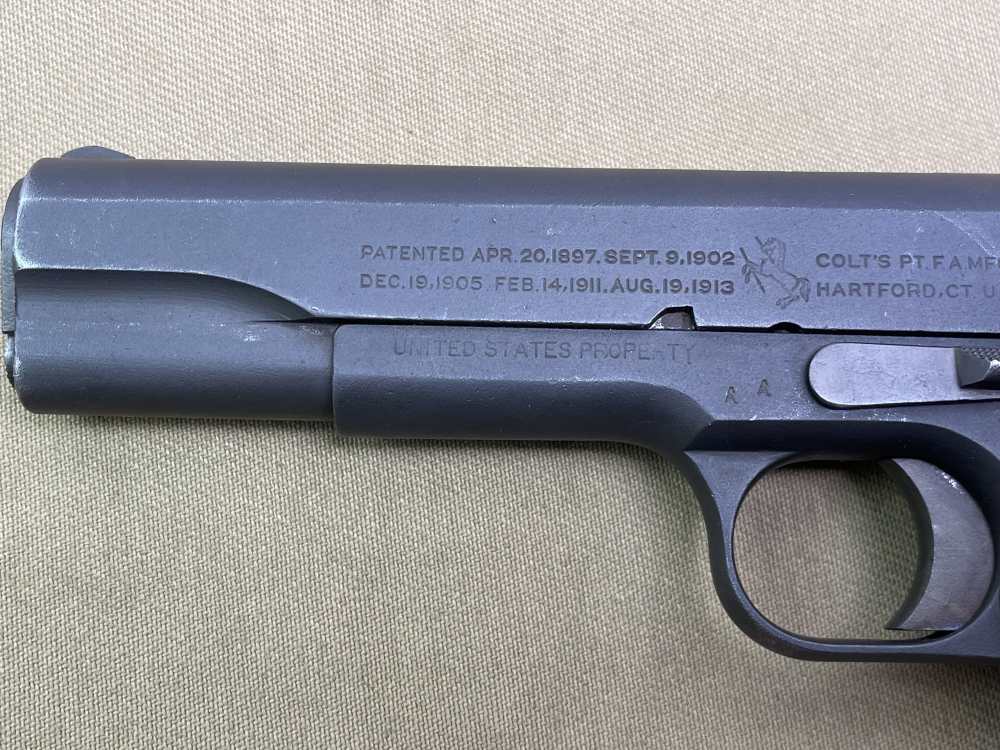 Scarce WWI Colt 1911 .45 ACP Pistol X-Prefix Serial Number Military USP -img-11