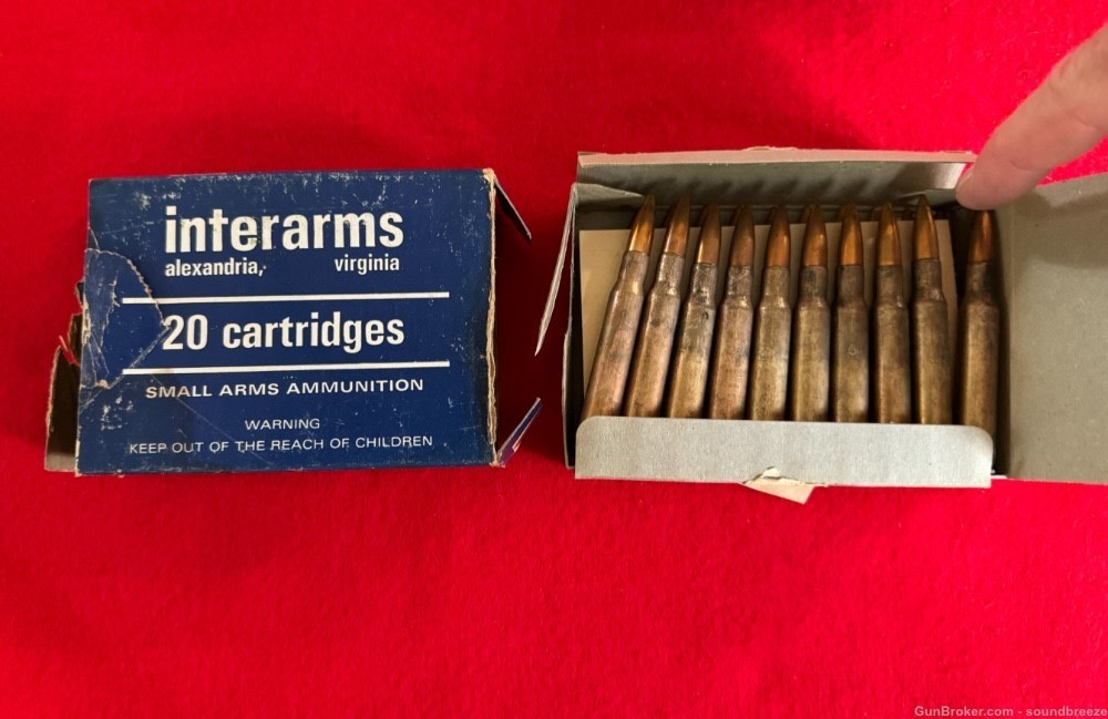 Lot of 4 Full Boxes of Rare Interarms .30-06 Ammunition -img-3