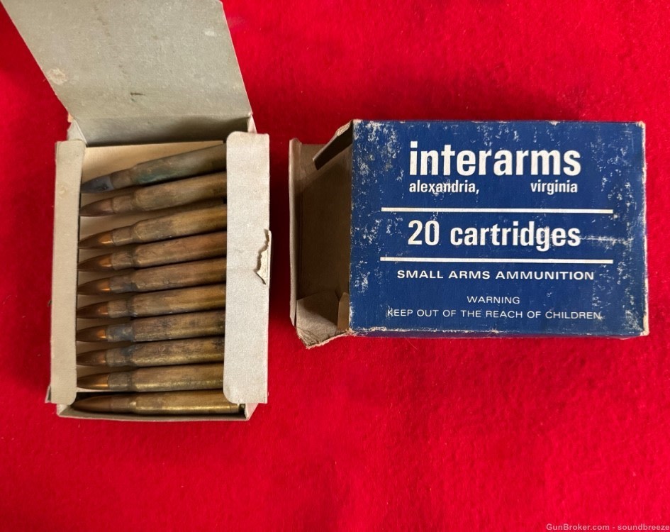 Lot of 4 Full Boxes of Rare Interarms .30-06 Ammunition -img-5