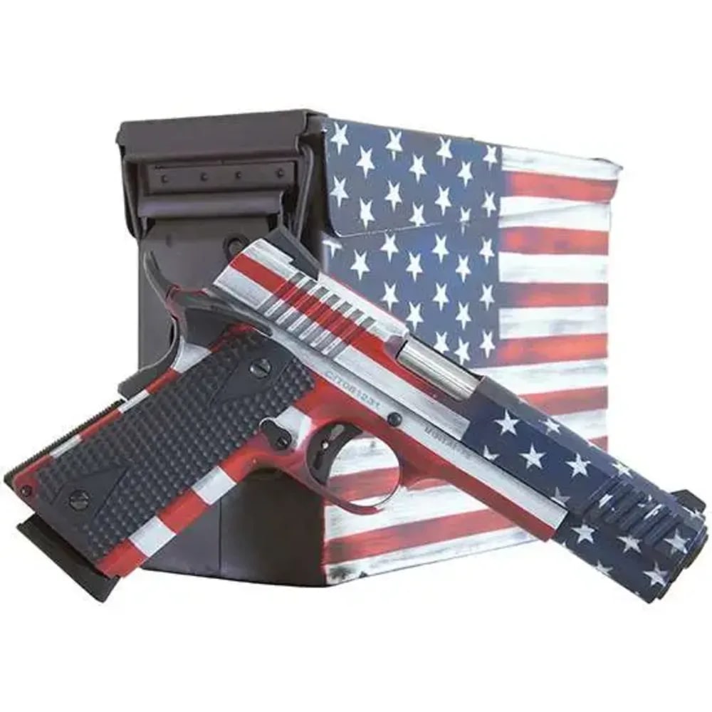 Citadel 1911-A1 45ACP w American Flag Cerakote & Ammo Can IN STOCK-img-3