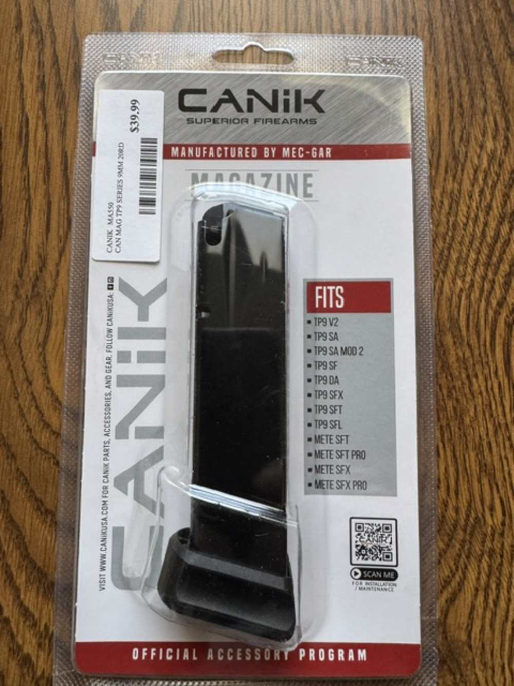 Canik TP9 9mm 20 Round Magazine - MA550-img-0