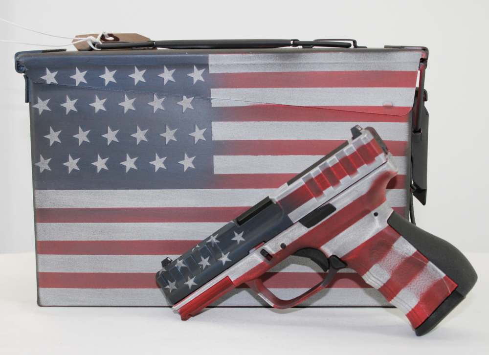 Citadel CITCP9USACAN Centurion CP9 9mm 14+1 USA Flag Cerakote W/ Ammo Can-img-0