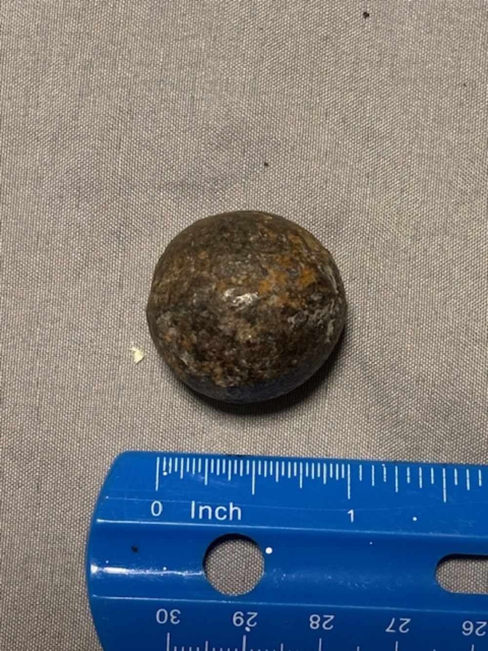 8 PIECES DIFFERENT SIZE GRAPESHOT INERT CANNON BALL ALL FROM PENNSYLVANIA -img-5