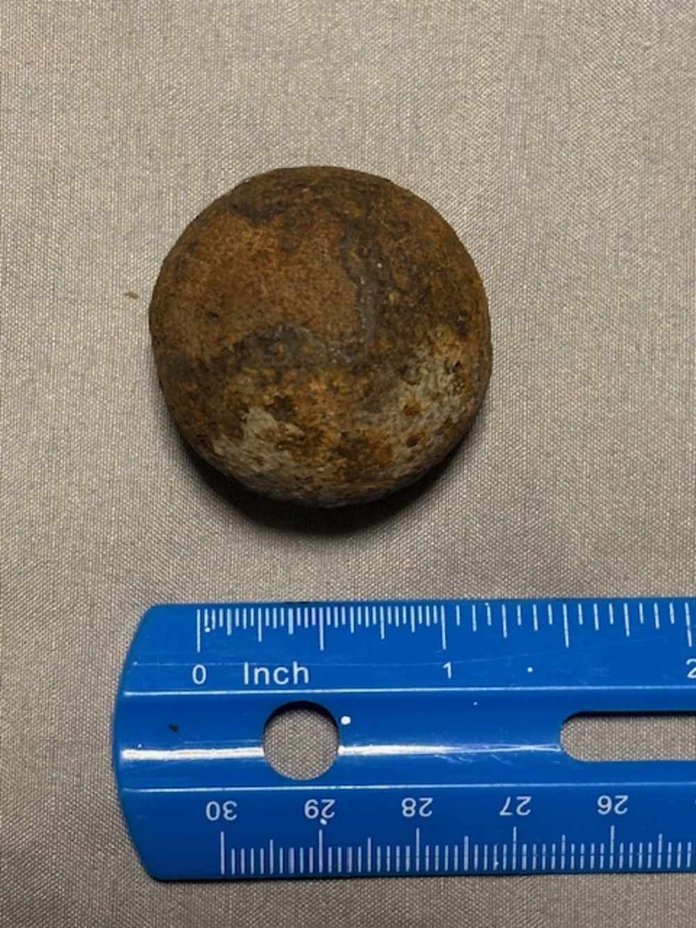8 PIECES DIFFERENT SIZE GRAPESHOT INERT CANNON BALL ALL FROM PENNSYLVANIA -img-2